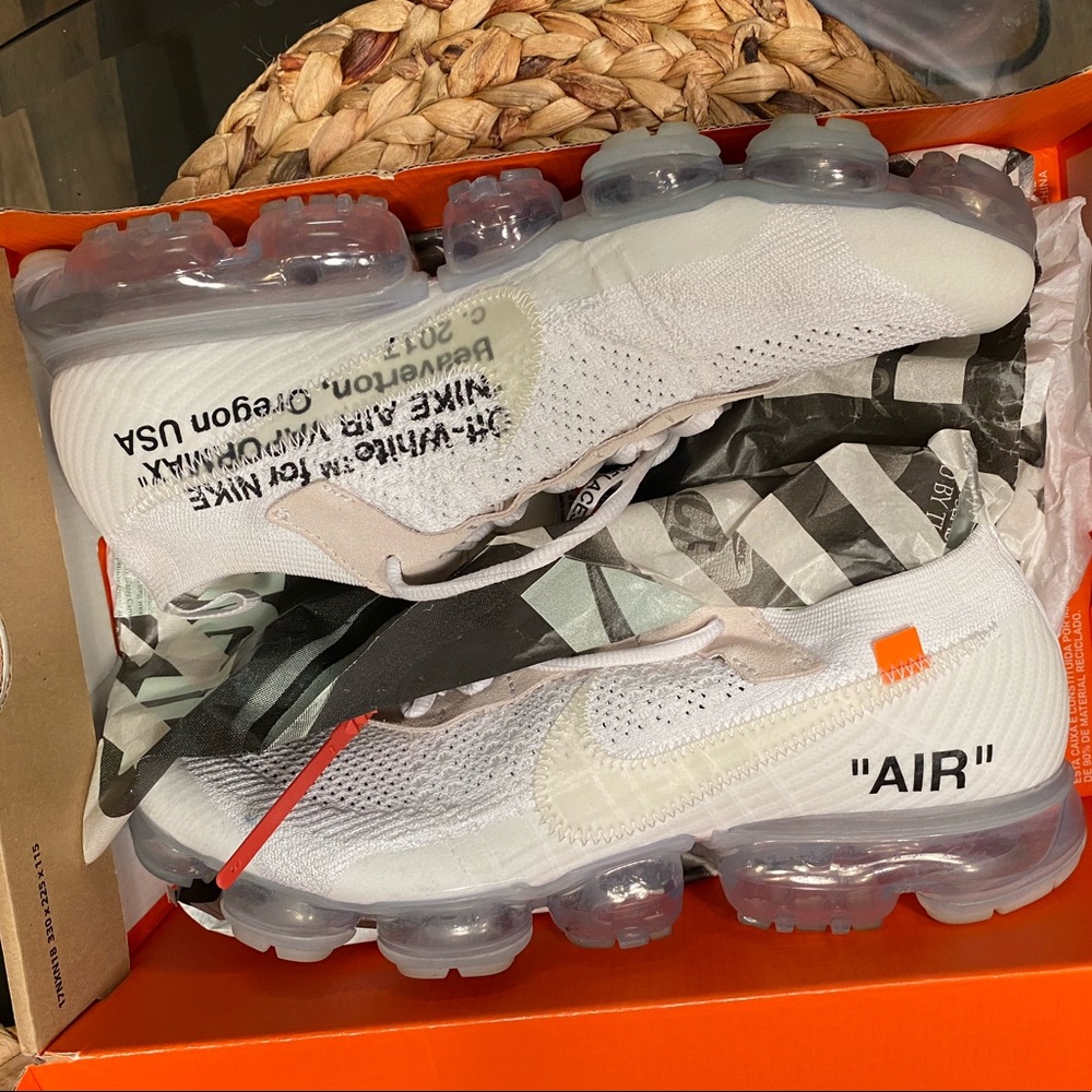 Nike Off-White Flyknit VaporMax mens Size 11.5